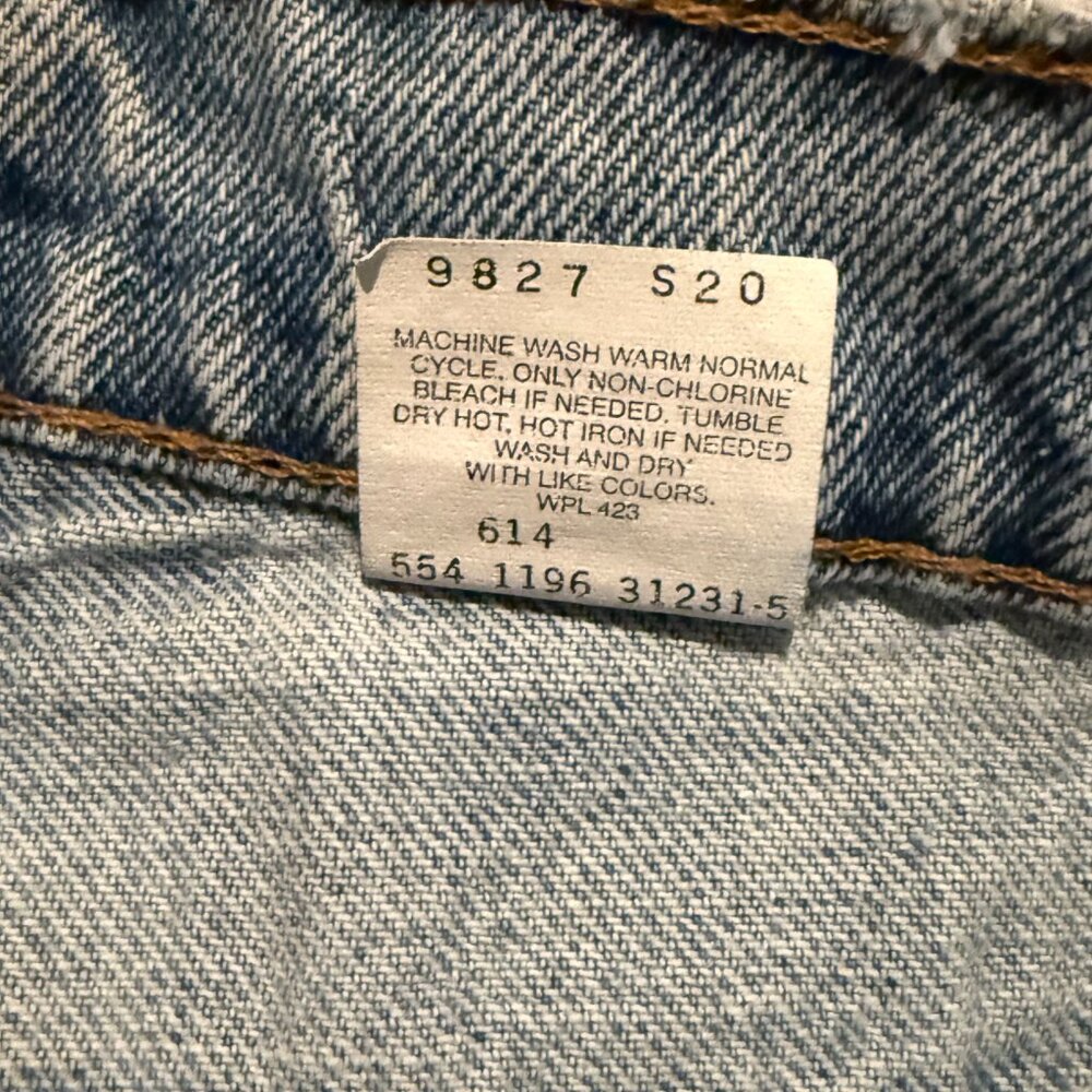 Vintage Levi’s 921 Orange Tab 921 Tapered Jeans Made in USA Size 6 Short USA 90s - Picture 9 of 12